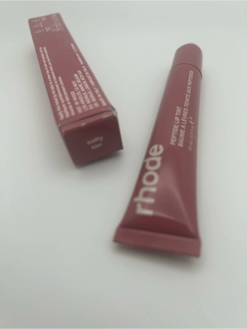 RHODE Peptide Lip Tint — Salty Tan Shade- Brand new in box